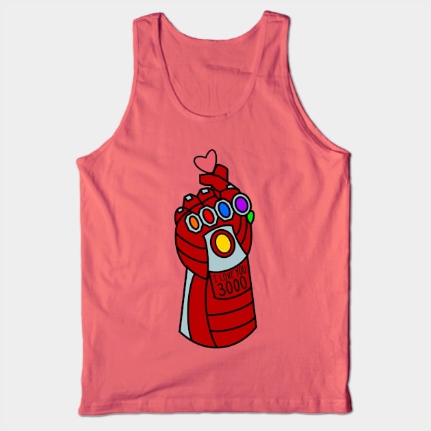 I Love You 3000 Finger Hearts Tank Top by AngelicaRaquid